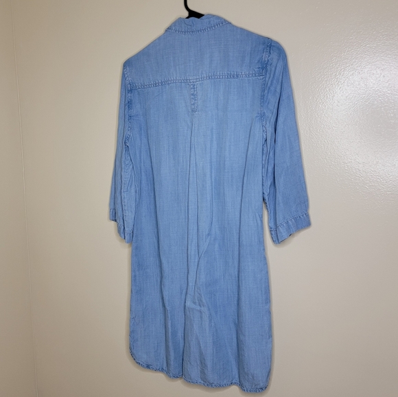 Anthropologie Cloth and Stone Chambray Dress Small Denim Button Up Dress - Picture 6 of 7